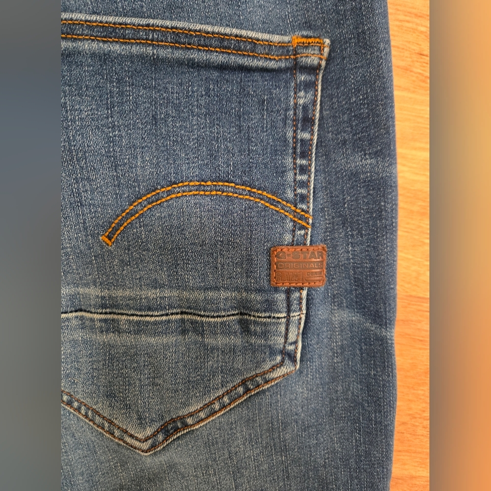 G-Star Raw D-Staq 3D Slim Men Jeans Size W36 L30 - Picture 8 of 13